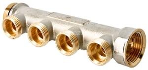 Коллектор распределительный 1"х4х3/4"ЕК VALTEC