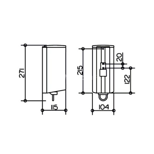 Дозатор жидкого мыла Keuco Plan, хром (14954010100)