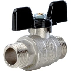 Кран шаровой полнопроходной НР/НР бабочка 1/2&quot; Stout