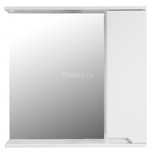 Зеркало-шкаф Loranto Палермо 700х150х700 правый, белый (CS00090465)