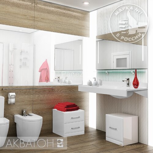 Зеркало AQUATON ОТЕЛЬ-1200 с подсветкой (1A101402OT010)