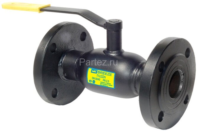 Кран шаровой стальной 11с32п Dу 40/32 Pу40 ф-ф