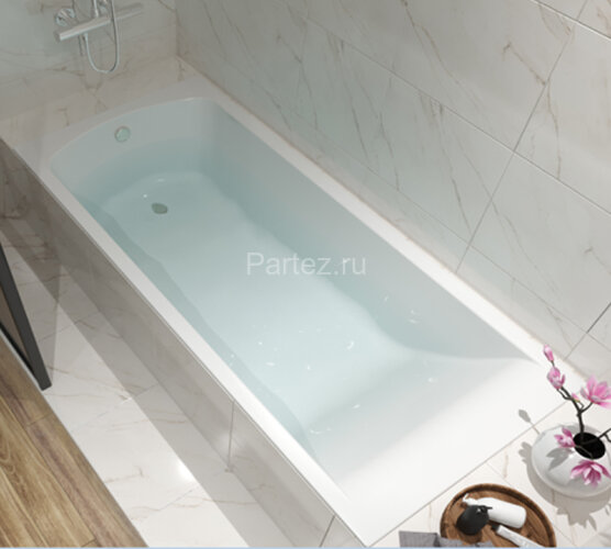 Ванна акриловая Santek ФИДЖИ прямоугольная 180Х80 белая