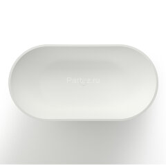 Ванна из искусственного камня Azario JENNER 1800x850x640 свободностоящая белая матовая, с белым мато