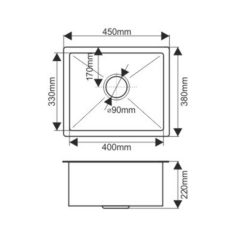 Мойка H4538 MELANA ProfLine 3,0/200 САТИН врезная прямоугольная с коландером H4538