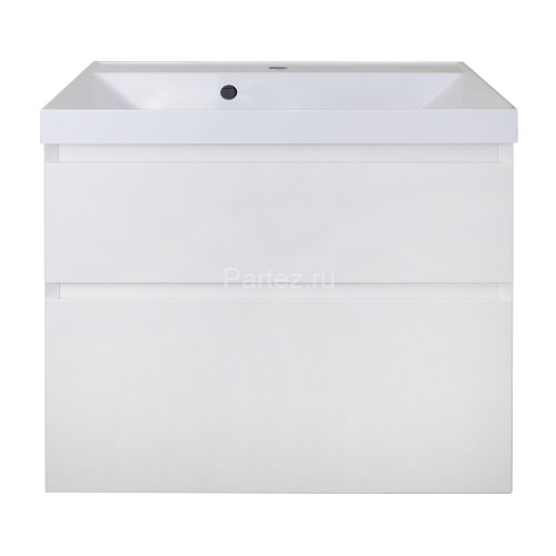 Комплект тумба Azario Velluto 70 700х450х660 подвесная, с раковиной Slim 70, белый матовый (CS000886