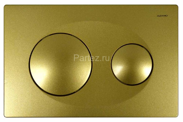 Кнопка смыва Azario двойная, золото матовое (AZ-8200-0014)