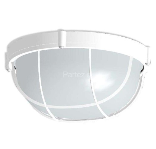 Светильник "Банник" 1102 НПП 03-100-010 1х100Вт E27 IP65 круг большой корпус с решеткой бел. Элетех 