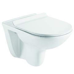 Сет LORANTO Инсталляция + Azario Pavia (круглый) подвесной безободковый унитаз с сиденьем микролифт