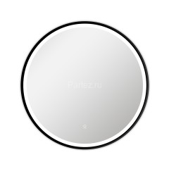 Зеркало AZARIO Aurora D800 с подсветкой, сенсорный выключатель с функцией диммера, алюминиевая черна