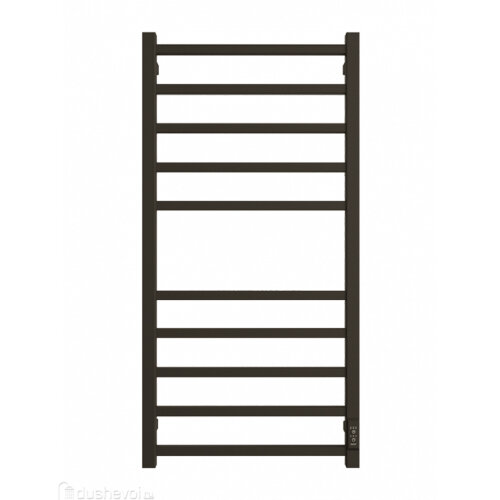 Полотенцесушитель электрический ДВИН L plaza neo 100/50 К диммер квадрат Чёрный матовый (46567591792