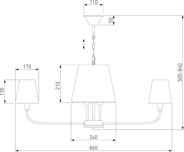 Подвесная люстра Eurosvet 60154 латунь