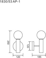 Бра Divinare 1830/53 AP-1