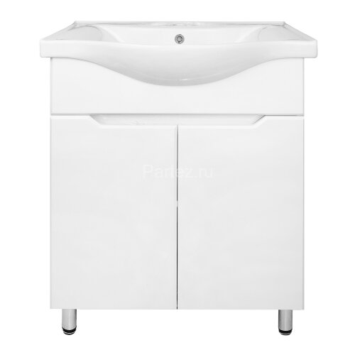 Комплект тумба Палермо 60Н 600х460х840 напольная с раковиной Basic 60, белый (CS00092520)