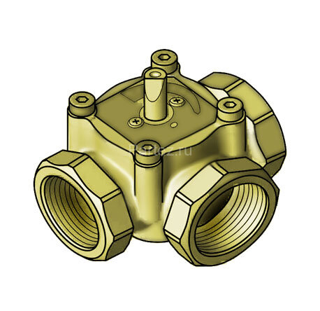 Вентиль поворотный 3-х ход. ВР Meibes LE EM3-20-4, DN20