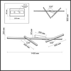 Потолочный светильник Odeon Light 4367/50CL