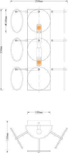 Настенный светильник Moderli V7081-2W