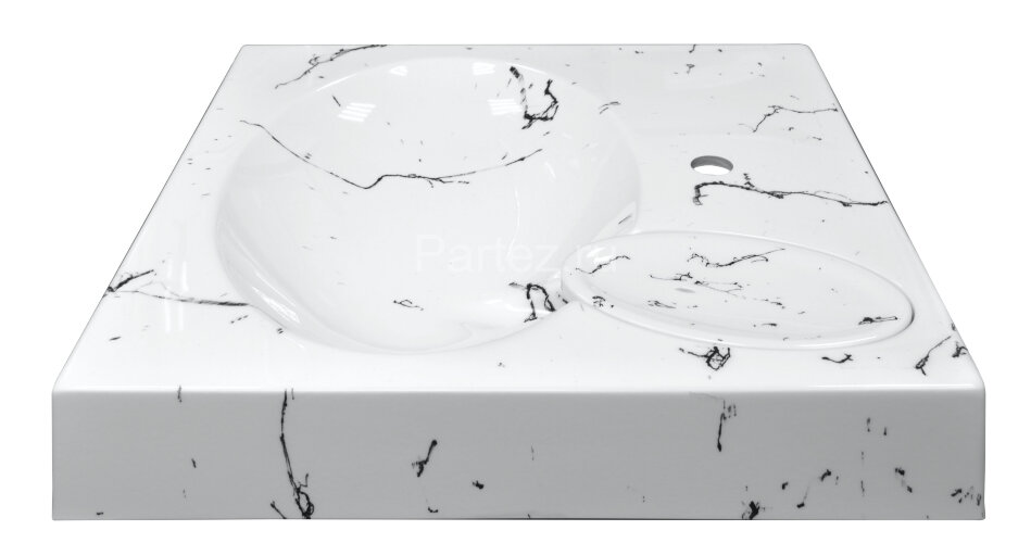 Раковина подвесная Azario Carmen 605х602х85 Белый мрамор (CS00078503)