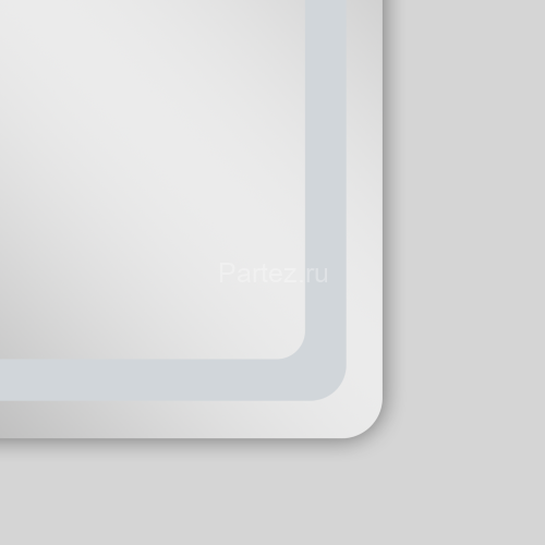 Зеркало AZARIO Dallas 1000х700 с подсветкой, сенсорный выключатель с функцией диммера (AZ-Z-044CS)