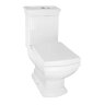 Унитаз-компакт напольный Creo Ceramique Orleans 420х670ъ790 сиденье с микролифтом, белый (OR1002+OR1