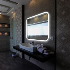 Зеркало AZARIO Стив 1000х800, LED-подсветка с диммером, сенсорный выключатель (ФР-00001304)