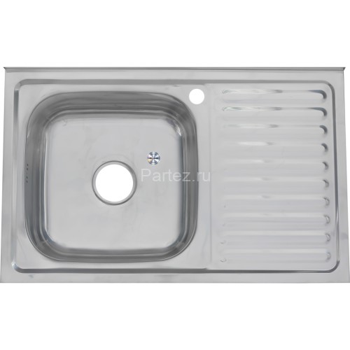 Мойка 8050 L MELANA 0,6/160 накладная прямоугольная с сифоном (014 t L*10)