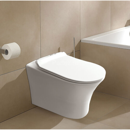 Сет LORANTO Инсталляция + унитаз Azario FRETTA ROUND подвесной, безободковый, с быстросъемным сидень