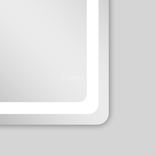 Зеркало AZARIO Dallas 600х800 с подсветкой, сенсорный выключатель с функцией диммера, подогрев (AZ-Z