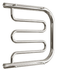 Полотенцесушитель водяной ДВИН D фокстрот 50/50 c полкой, полированный (4627086011773)