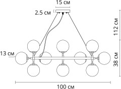 Подвесная люстра Arte Lamp A1664SP-25GO