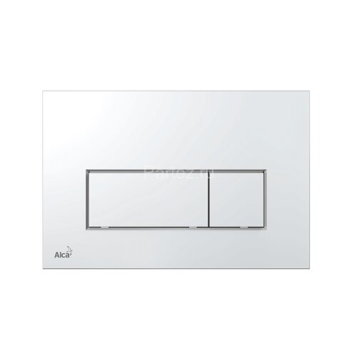 Set: Инсталляция Alcadrain с двойной кнопкой смыва хром глянец + звукоизоляционная плита