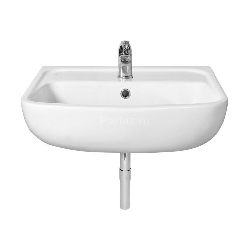 Раковина подвесная Santek "Лонги-60" 600х420х195 фарфор, 1 отверстие под смеситель, белая (1.WH50.1.