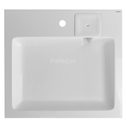 Раковина Azario Beta NEW 600х550х100 литьевой мрамор, сифон в комплекте, белая (CS00086605)