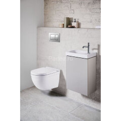 Сет AZARIO инсталляция с панелью смыва + Fora с сидением микролифт +клавиша 0030, хром матовый (AZ-8