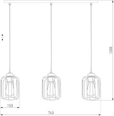 Подвесной светильник TK Lighting 4716 Galaxy New