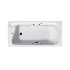 Ванна чугунная Goldman Maxima 200х85х46, с ножками и ручками