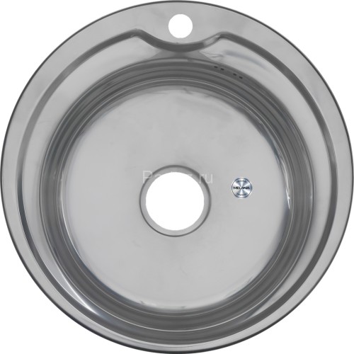 Мойка 510 MELANA 0,6/170 врезная круглая с сифоном (018 tb *16)