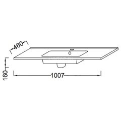 Раковина Jacob Delafon Ola 100 белая (EXUA112-00)