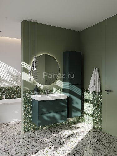 Шкаф - колонна Roca Ona 1750 подвесной, зеленый матовый (A857635513)