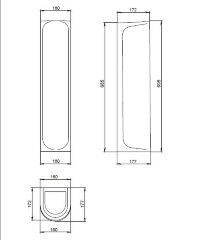 Пьедестал для раковины Santeri Вест белый (1.3601.8.S00.00B.0)