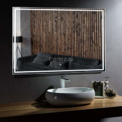 Зеркало AZARIOClassico Quadrato 800х600 влагостойкое с подсветкой, сенсорный выключатель с функцие д