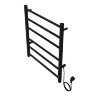 Полотенцесушитель электрический AZARIO PARMA 500/600 6 секций, диммер справа, черный (AZ10856B)