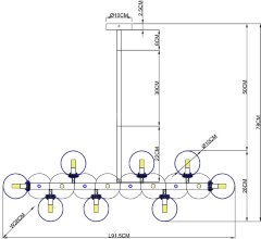Потолочная люстра Arte Lamp A3988SP-16AB