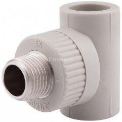 Тройник комбинированный PPR-НР D32х3/4" Ekoplastik