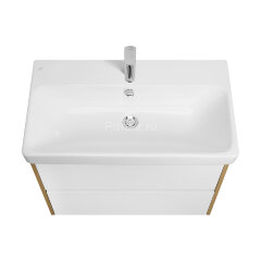 Тумба под раковину AQUATON Сканди 80 белый, дуб рустикальный (1A283001SDZ90)