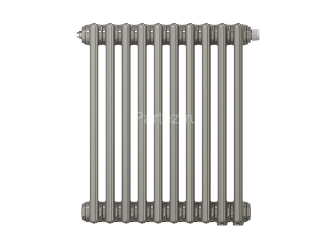 Радиатор трубчатый Zehnder Charleston Retrofit 3057, 8 сек.1/2 ниж.подк. 0325 TL (кроншт.в компл)