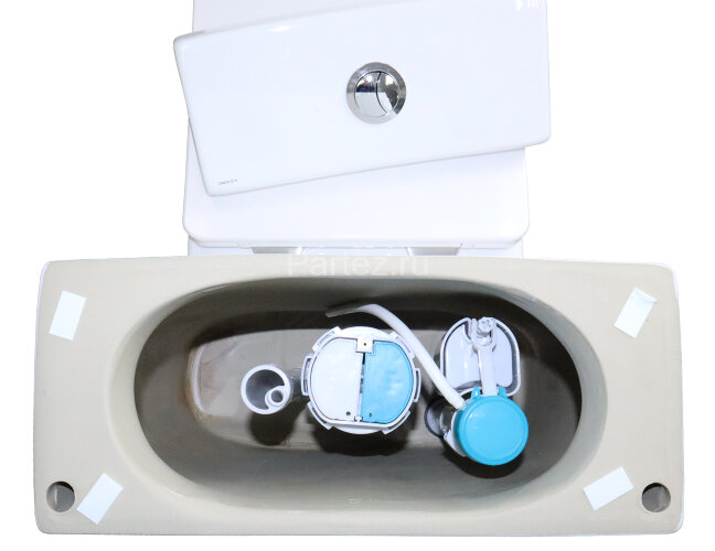 Унитаз-моноблок AZARIO MORANO 680x370х830 напольный, безободковый, в комплекте со смывным механизмом