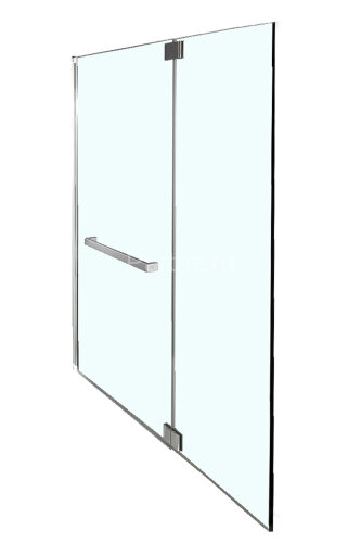 Шторка для ванны распашная Jacob Delafon ADEQUATION 100х140 цвет профиля хром (E4931-GA)