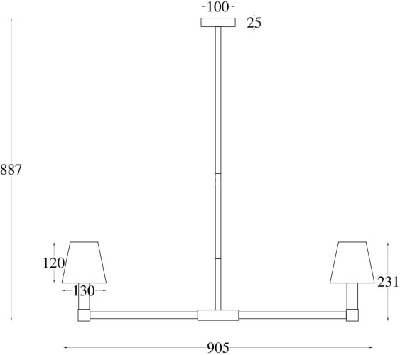 Потолочная люстра Maytoni MOD104PL-09B