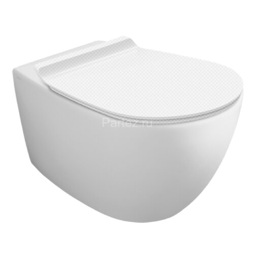 Унитаз подвесной Simas Vignoni "Rimless" 365х560х340 безободковый, с креплением F85, белый (VI18bi)